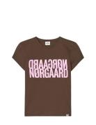 Single Cotton Tuvina Tee Tops T-shirts Short-sleeved Brown Mads Nørgaa...