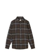 Cotton Flannel Svano Shirt Tops Shirts Long-sleeved Shirts Multi/patte...