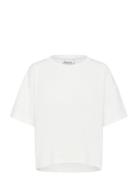 Hellemw Emb Boxy Tee Tops T-shirts & Tops Short-sleeved White My Essen...