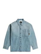 Boxy Fit Shirt L\S Tops Overshirts Blue G-Star RAW