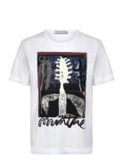 Lack Tops T-shirts & Tops Short-sleeved White Munthe