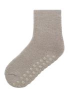 Nmfwaksi Wo/Bl Terry Sock W/Non Skid Sukat Beige Name It
