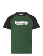 Hmljr Logo T-Shirt S/S Sport T-shirts Short-sleeved Green Hummel