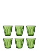 Dricks X 6 Picardie Duralex® Home Tableware Glass Drinking Glass Green...
