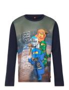 Lwtaffy 608 - T-Shirt L/S Tops T-shirts Long-sleeved T-shirts Navy LEG...