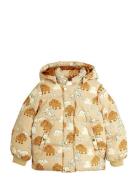 Mammoths Aop Hooded Puffer Toppatakki Beige Mini Rodini