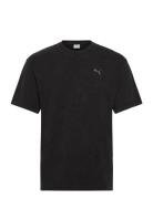 Ess Elevated Relaxed Wash Tee Sport T-shirts Short-sleeved Black PUMA
