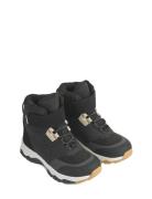 Mazie Hightop Winter Sneakers Talvikengät Tarroilla Black Liewood