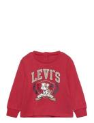 Ls-L/S Tee Tops T-shirts Long-sleeved T-shirts Red Levi's