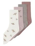 Nkfwak Wo/Bl 4P Sock Sukat Multi/patterned Name It