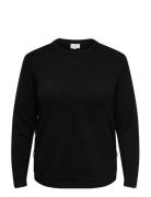 Carmargaretha Ls Button Pullover Knt Tops Knitwear Jumpers Black ONLY ...