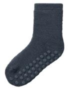 Nmmwaksi Wo/Bl Terry Sock W/Non Skid Sukat Blue Name It