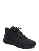 Mid Lace Up Sneaker Korkeavartiset Tennarit Black Timberland