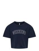 Kogrexa City S/S Top Ot Jrs Tops T-shirts Short-sleeved Navy Kids Only
