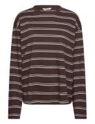 Long Sleeve Top Tops T-shirts & Tops Long-sleeved Brown Monki