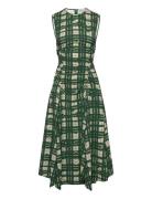 2429 Checkered Cady, Sleeveless Gat Designers Knee-length & Midi Green...