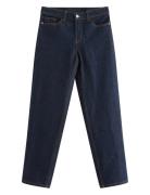 Trousers Denim Nea Rinse Cropp Bottoms Jeans Straight-regular Navy Lin...