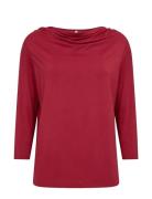 Sc-Marica Tops T-shirts & Tops Long-sleeved Red Soyaconcept