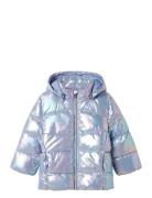 Nmfmolina Puffer Jacket Shiny Toppatakki Purple Name It