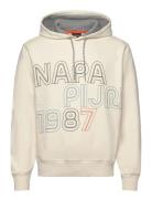 B-Fiemme H Tops Sweat-shirts & Hoodies Hoodies Cream Napapijri