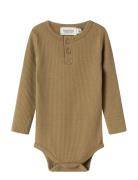 Body Ls Bodies Long-sleeved Beige MarMar Copenhagen