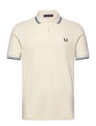 Twin Tipped Fp Shirt Tops Polos Short-sleeved White Fred Perry
