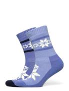 Rusa Sock 2Pk Lingerie Socks Regular Socks Blue Kari Traa