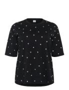 Kchelena T-Shirt Tops T-shirts & Tops Short-sleeved Black Kaffe Curve
