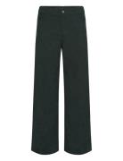 Kavera Pocket Pants Bottoms Trousers Straight Leg Khaki Green Kaffe