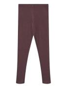 Rib Leggings Maddy Bottoms Leggings Burgundy Wheat