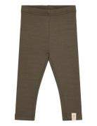 Legging Modal Bottoms Leggings Khaki Green Petit Piao