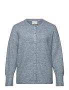 Kcniela Cardigan Tops Knitwear Cardigans Blue Kaffe Curve