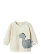 Nbmnixen Ls Sweat Bru Tops Sweat-shirts & Hoodies Sweat-shirts Cream N...