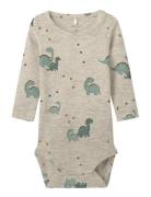 Nbmnohr Ls Body Bodies Long-sleeved Grey Name It