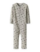 Nbmwang Wool Needle Nightsuit Noos Pyjama Sie Jumpsuit Haalari Beige N...