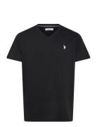 Uspa T-Shirt V-Neck Cem Men Tops T-shirts Short-sleeved Black U.S. Pol...