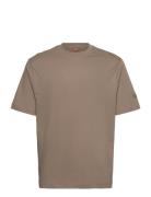 Mmgdarren Ss Tee Tops T-shirts Short-sleeved Beige Mos Mosh Gallery