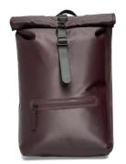 Rolltop Rucksack W3 Reppu Laukku Burgundy Rains