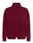 Gleaiw Kellsie Turtleneck Tops Knitwear Turtleneck Burgundy InWear