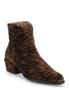 Fei 01 Shoes Boots Ankle Boots Ankle Boots With Heel Brown Wonders
