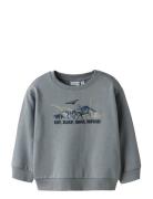 Nmmvildar Ls Sweat Box Bru Tops Sweat-shirts & Hoodies Sweat-shirts Bl...