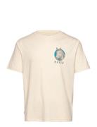 Finskt T-Shirt Tops T-shirts Short-sleeved Cream Makia