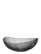 Basket Oval Black Meo Home Decoration Decorative Platters Black Serax