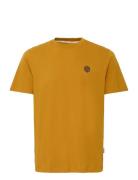 Bhjukas Tee Tops T-shirts Short-sleeved Orange Blend