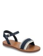 Sandals With Braided Strap Shoes Summer Shoes Sandals Navy Mango