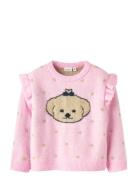 Nmfnede Ls Knit Tops Knitwear Pullovers Pink Name It