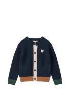 Tiago Knit Cardigan Tops Knitwear Cardigans Blue Liewood