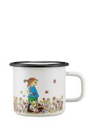 Pippi Enamel Mug Be More Pippi 3,7Dl Home Tableware Cups & Mugs Coffee...