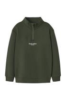 Nkmbrody Ls Nreg Sweat Zip Bru Noos Tops Sweat-shirts & Hoodies Sweat-...