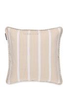 Classic Striped Organic Cotton Twill Pillow Cover Home Textiles Cushio...